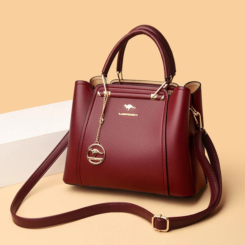 Luxurious Soft Leather Women's Shoulder and Crossbody Bag