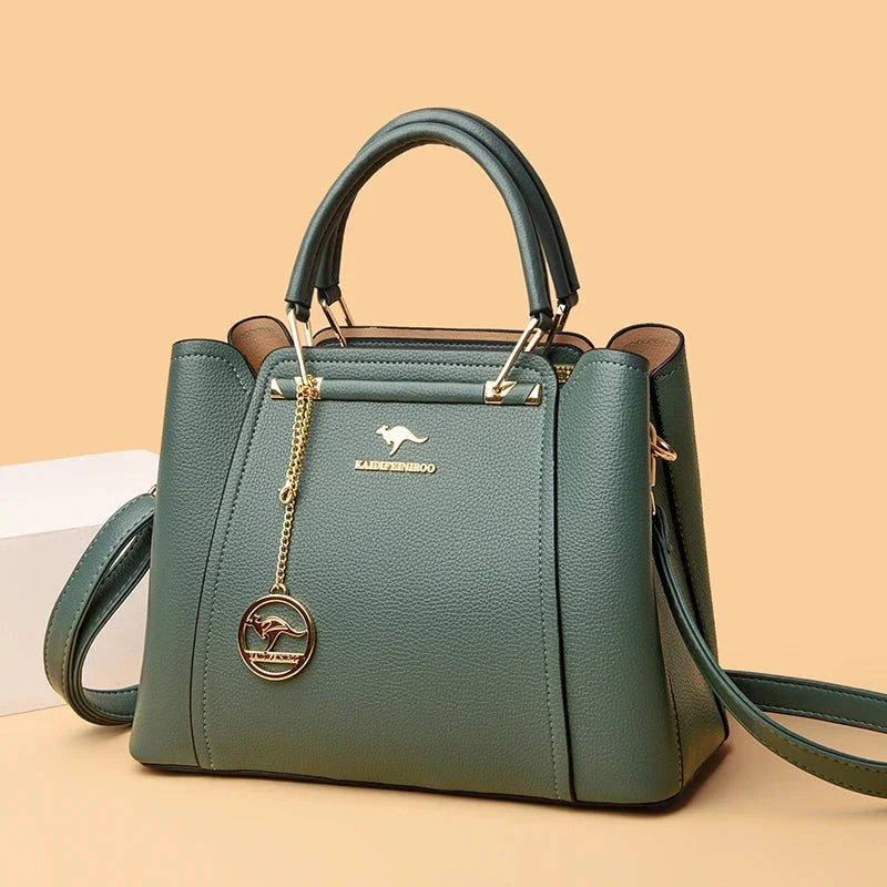 Luxurious Soft Leather Women's Shoulder and Crossbody Bag