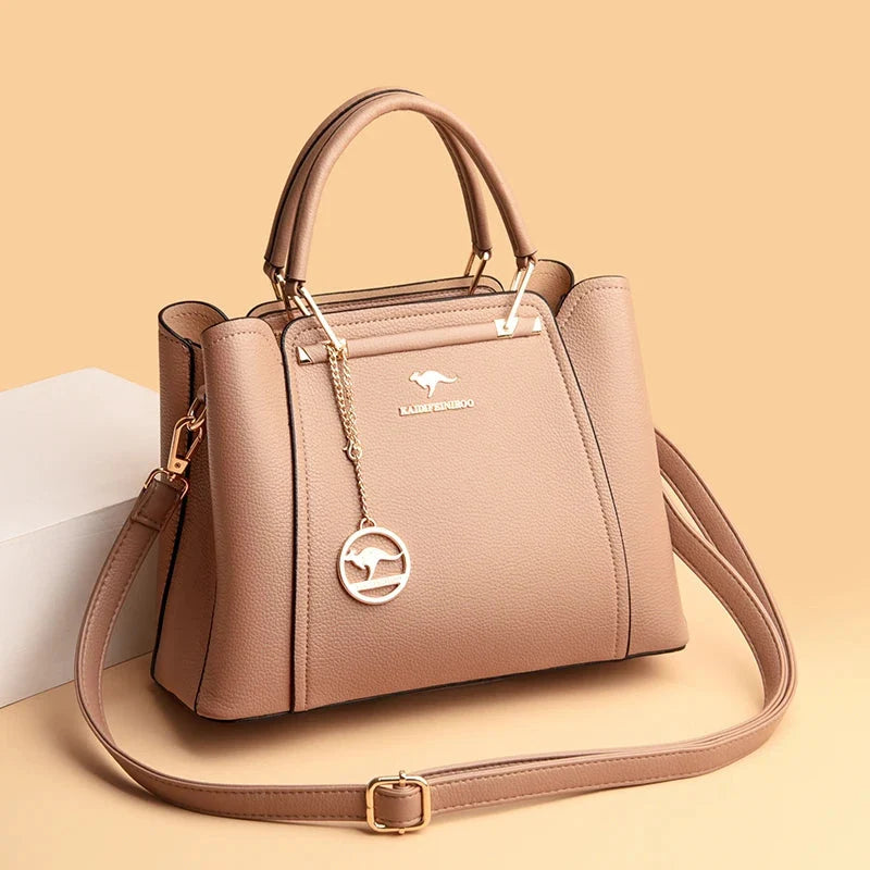 Luxurious Soft Leather Women's Shoulder and Crossbody Bag