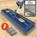 Microfiber Flat Mop Pads Self Wringing Squeeze Collapsible Bucket Self-wringing