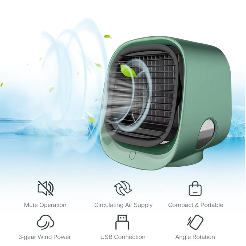 3-in-1 Mini Air Conditioner with Cooling, Humidifying & Air Purifying | zavevo