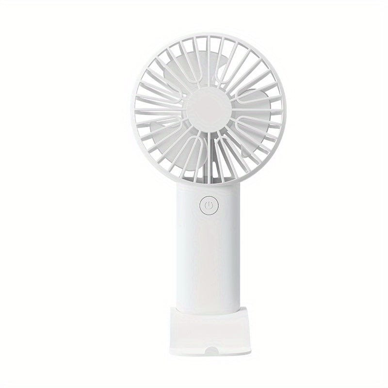 1pc USB Handheld Mini Fan - Portable Electric Fan For Home, Office, And Travel - Rechargeable Battery Operated - Quiet And Powerful Cooling | zavevo
