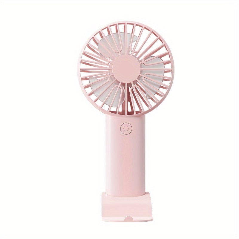 1pc USB Handheld Mini Fan - Portable Electric Fan For Home, Office, And Travel - Rechargeable Battery Operated - Quiet And Powerful Cooling | zavevo
