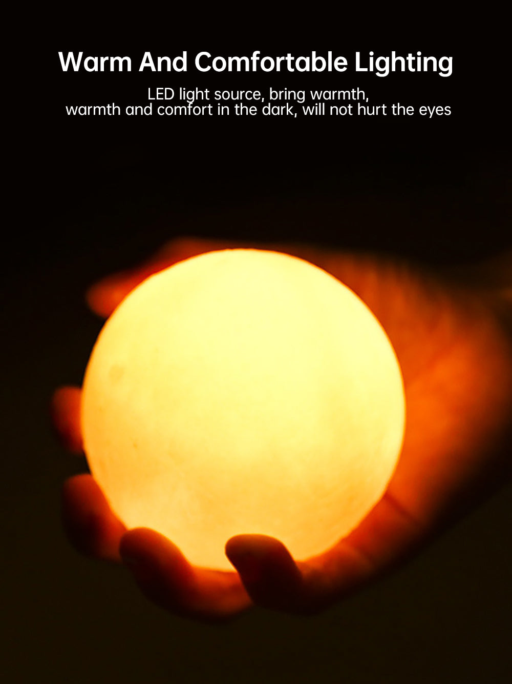 3D Light Touch Switch Rechargeazavevoe Moon Night Lamp | zavevo