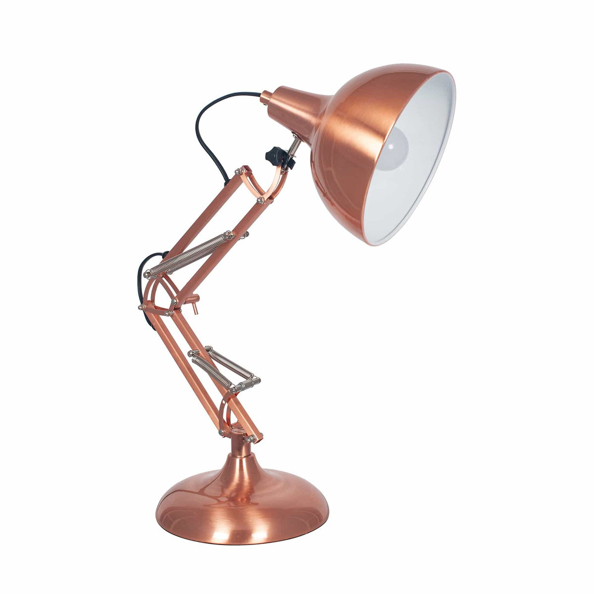 Alfredo Brushed Copper Metal Task Table Lamp