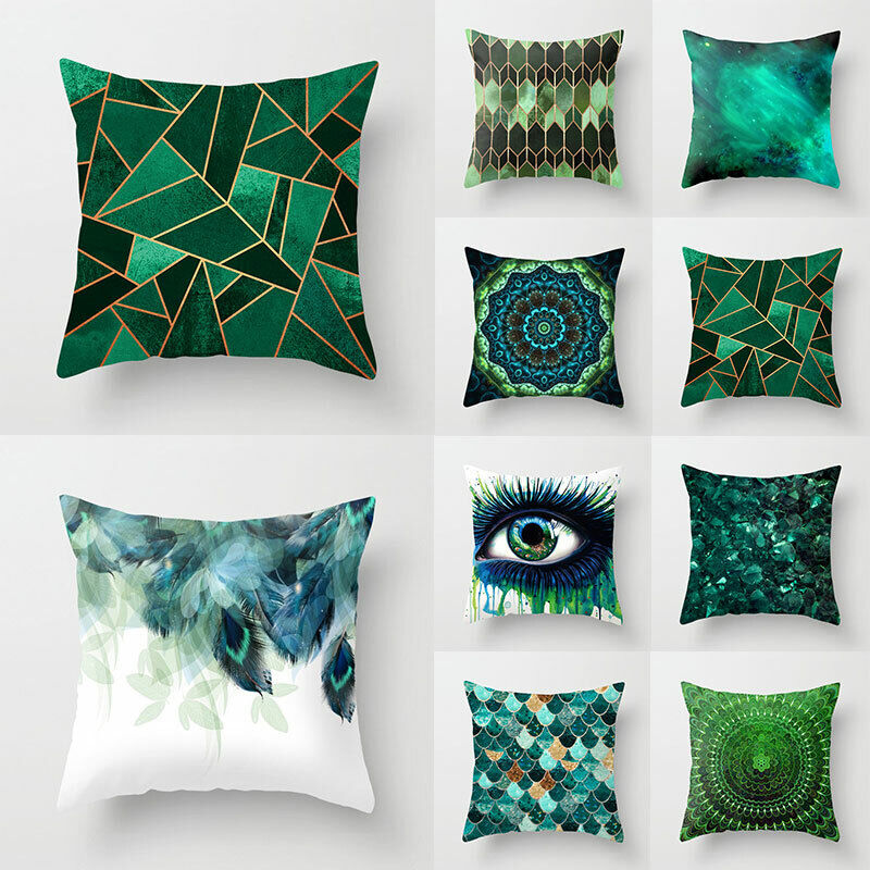 18" Cushion Cover Pillow Case Home Sofa Decor Pillowslip Waist Pillow Cover Soft zavevo