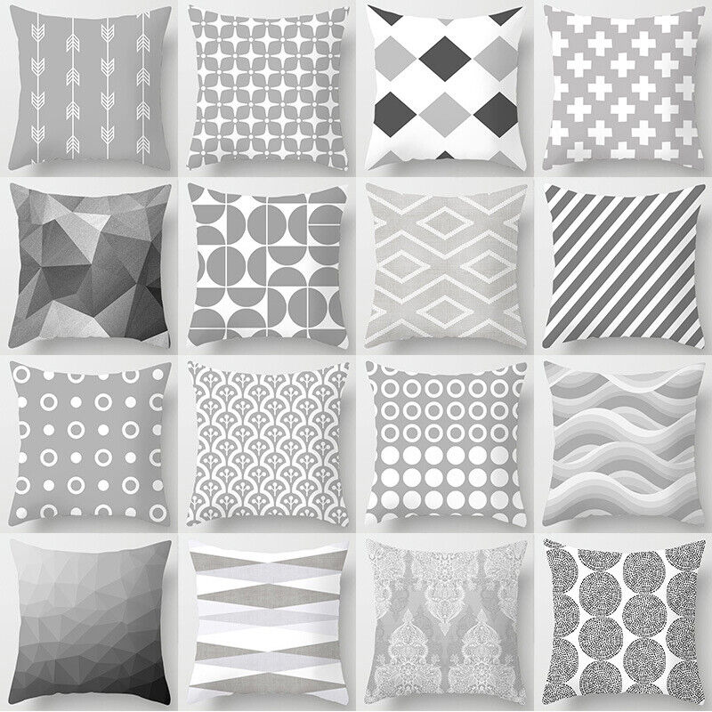 18" Cushion Cover Pillow Case Home Sofa Decor Pillowslip Waist Pillow Cover Soft zavevo