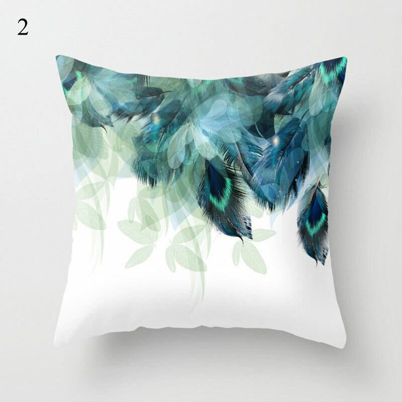 18" Cushion Cover Pillow Case Home Sofa Decor Pillowslip Waist Pillow Cover Soft zavevo
