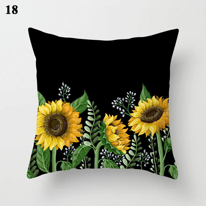 18" Cushion Cover Pillow Case Home Sofa Decor Pillowslip Waist Pillow Cover Soft zavevo