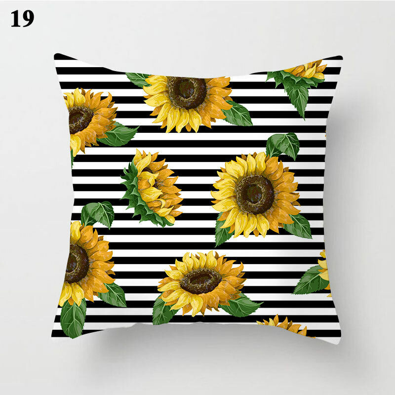 18" Cushion Cover Pillow Case Home Sofa Decor Pillowslip Waist Pillow Cover Soft zavevo