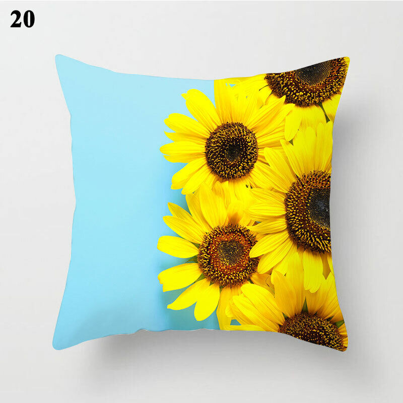 18" Cushion Cover Pillow Case Home Sofa Decor Pillowslip Waist Pillow Cover Soft zavevo