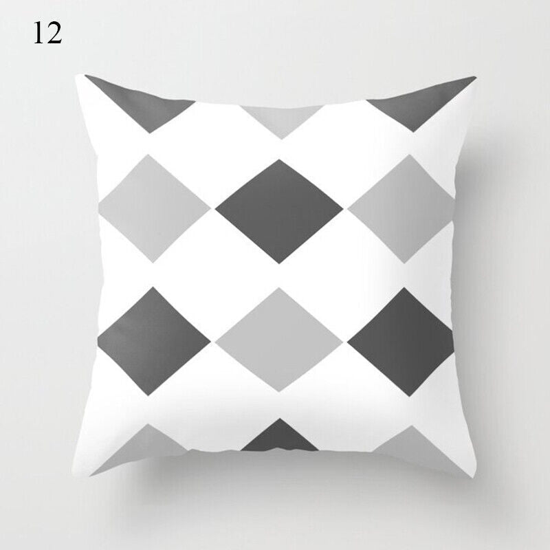 18" Cushion Cover Pillow Case Home Sofa Decor Pillowslip Waist Pillow Cover Soft zavevo