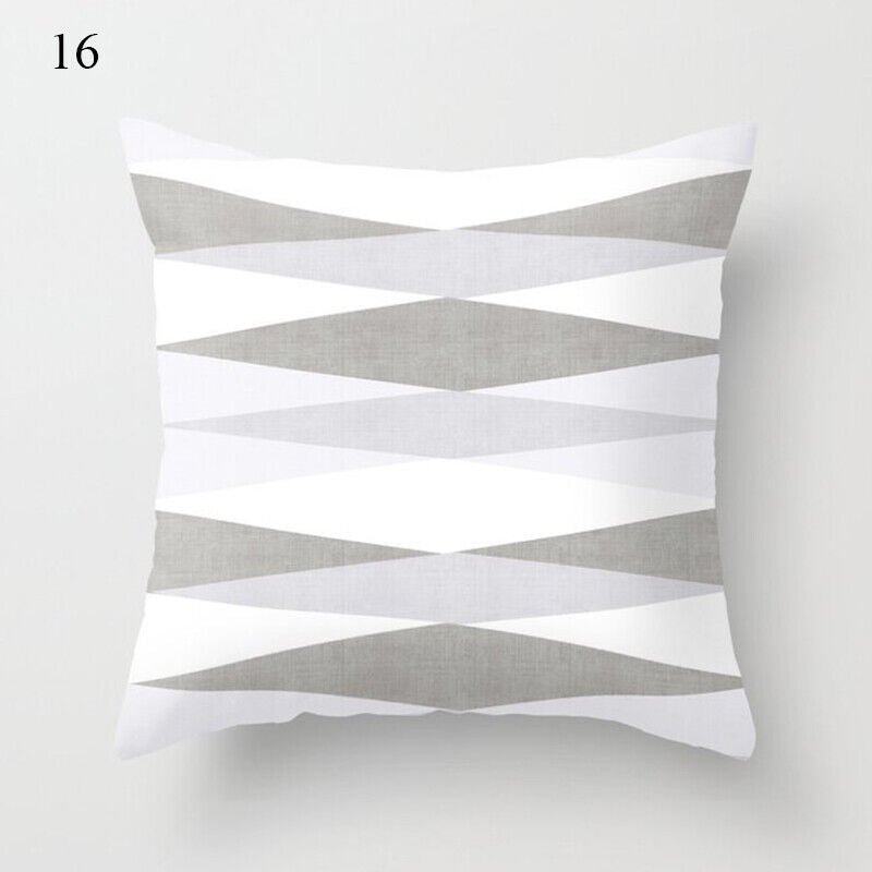 18" Cushion Cover Pillow Case Home Sofa Decor Pillowslip Waist Pillow Cover Soft zavevo