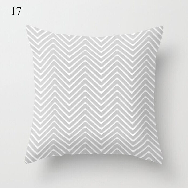 18" Cushion Cover Pillow Case Home Sofa Decor Pillowslip Waist Pillow Cover Soft zavevo