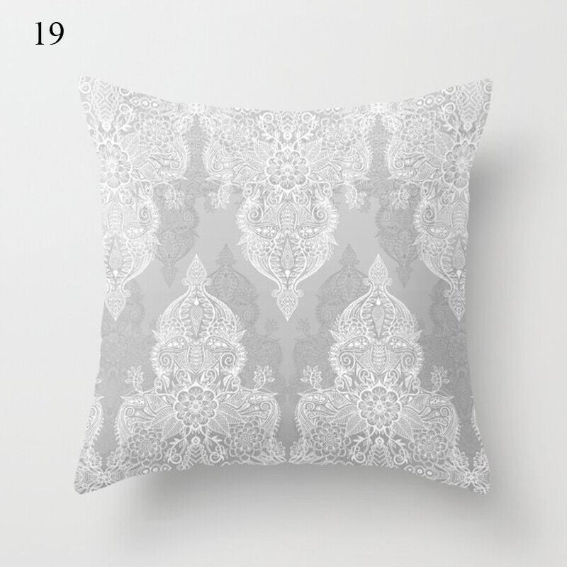 18" Cushion Cover Pillow Case Home Sofa Decor Pillowslip Waist Pillow Cover Soft zavevo