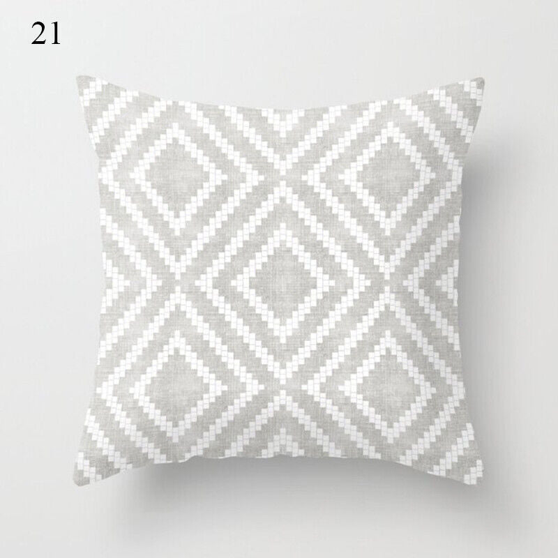 18" Cushion Cover Pillow Case Home Sofa Decor Pillowslip Waist Pillow Cover Soft zavevo