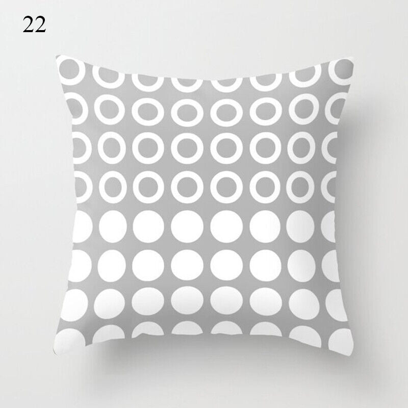 18" Cushion Cover Pillow Case Home Sofa Decor Pillowslip Waist Pillow Cover Soft zavevo