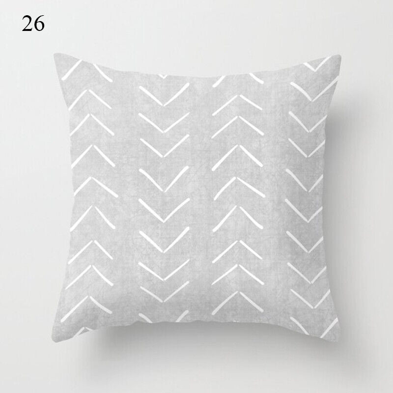 18" Cushion Cover Pillow Case Home Sofa Decor Pillowslip Waist Pillow Cover Soft zavevo