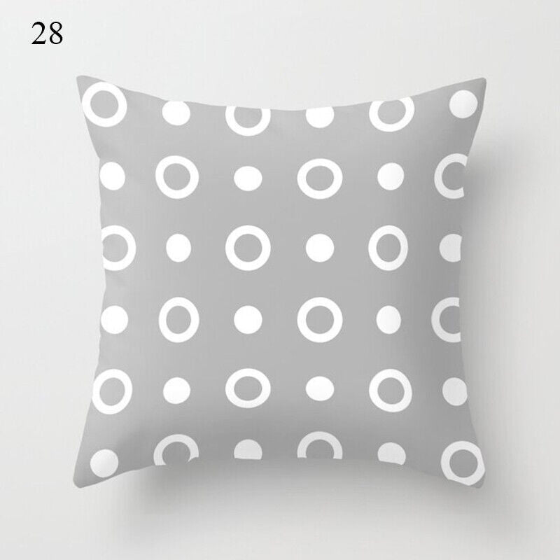 18" Cushion Cover Pillow Case Home Sofa Decor Pillowslip Waist Pillow Cover Soft zavevo