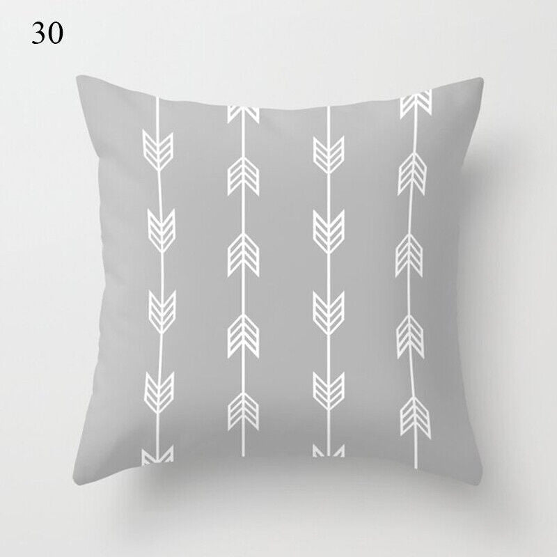 18" Cushion Cover Pillow Case Home Sofa Decor Pillowslip Waist Pillow Cover Soft zavevo