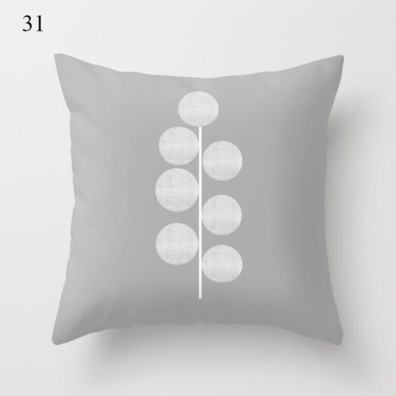 18" Cushion Cover Pillow Case Home Sofa Decor Pillowslip Waist Pillow Cover Soft zavevo