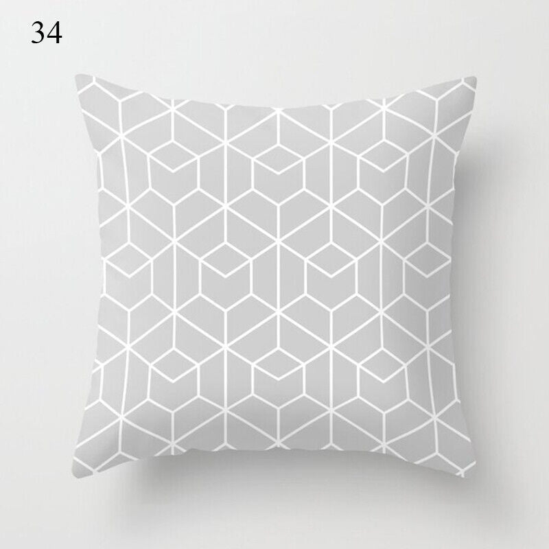 18" Cushion Cover Pillow Case Home Sofa Decor Pillowslip Waist Pillow Cover Soft zavevo