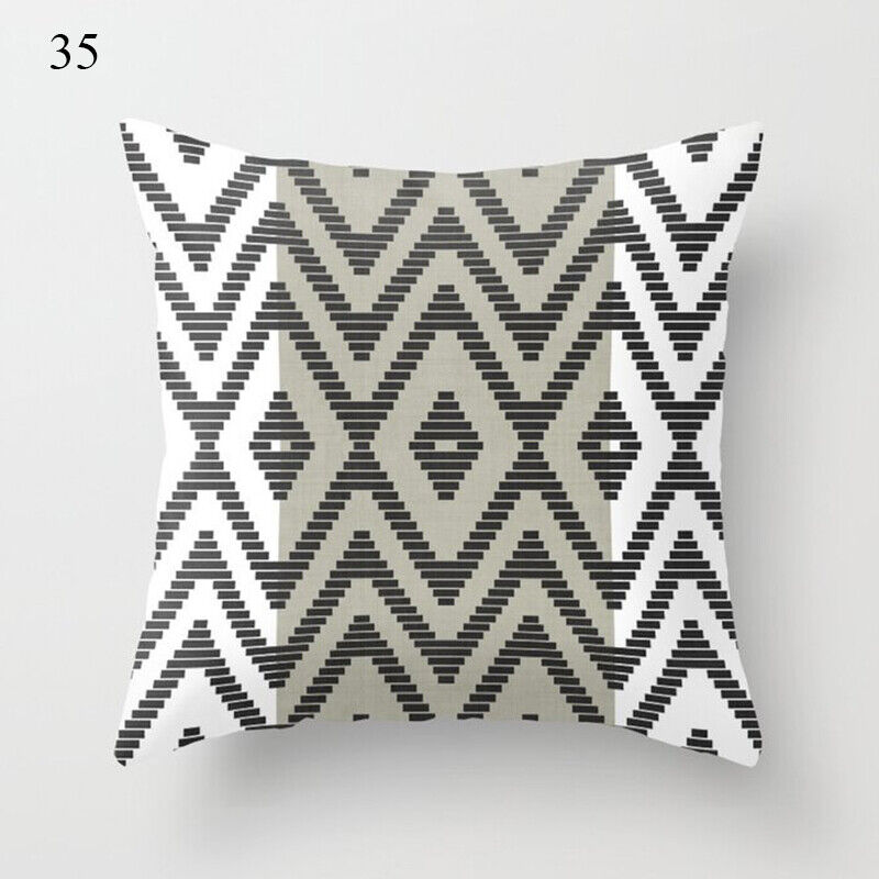18" Cushion Cover Pillow Case Home Sofa Decor Pillowslip Waist Pillow Cover Soft zavevo