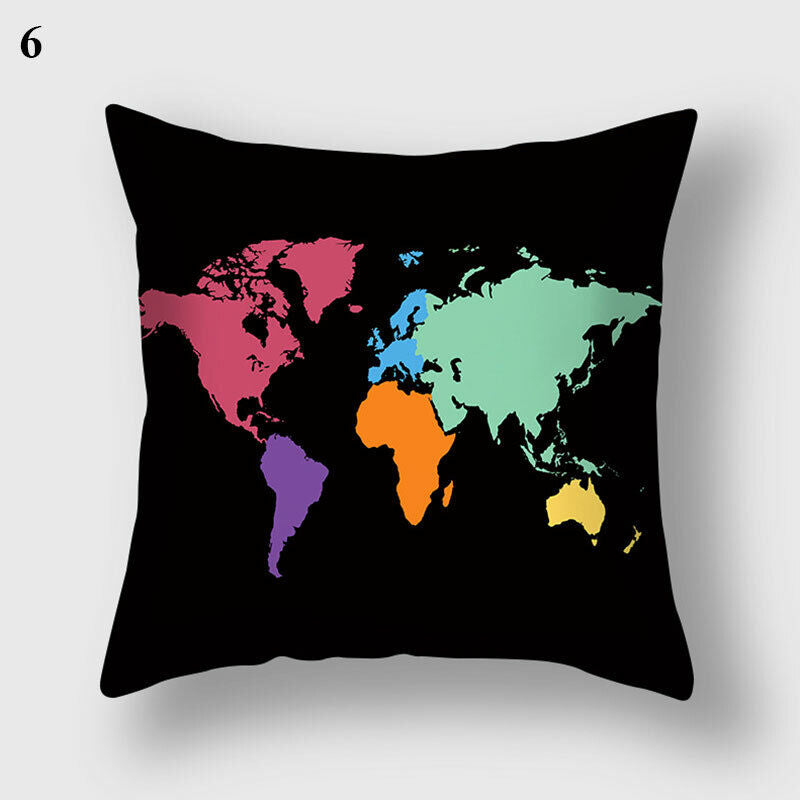 18" Cushion Cover Pillow Case Home Sofa Decor Pillowslip Waist Pillow Cover Soft zavevo