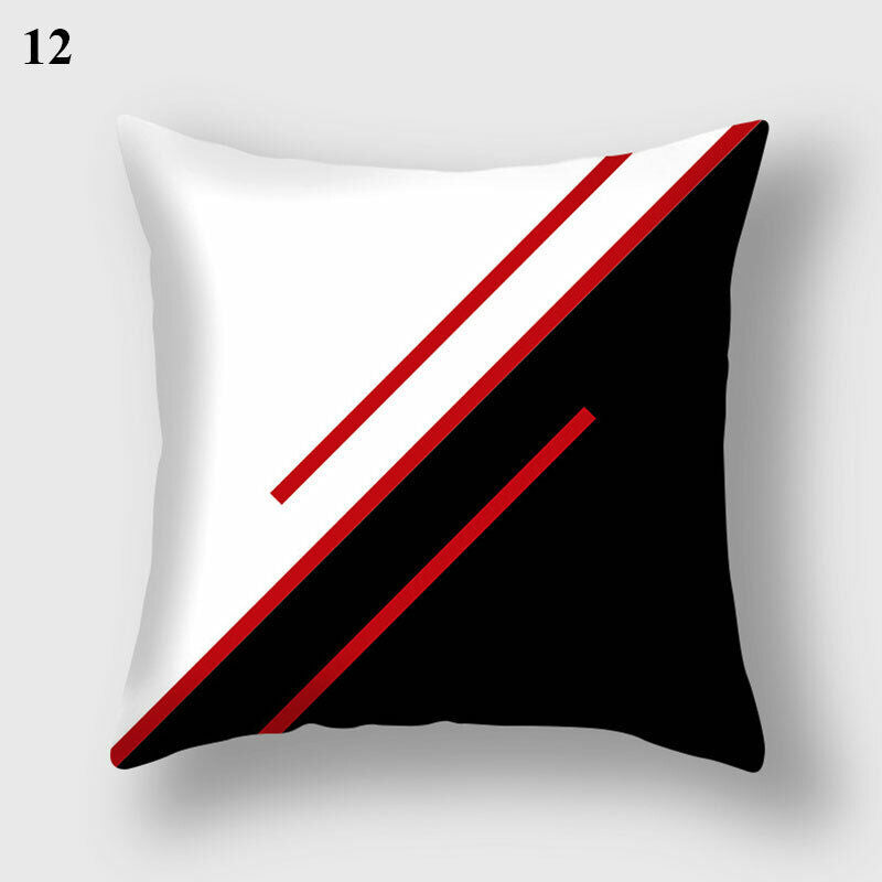 18" Cushion Cover Pillow Case Home Sofa Decor Pillowslip Waist Pillow Cover Soft zavevo