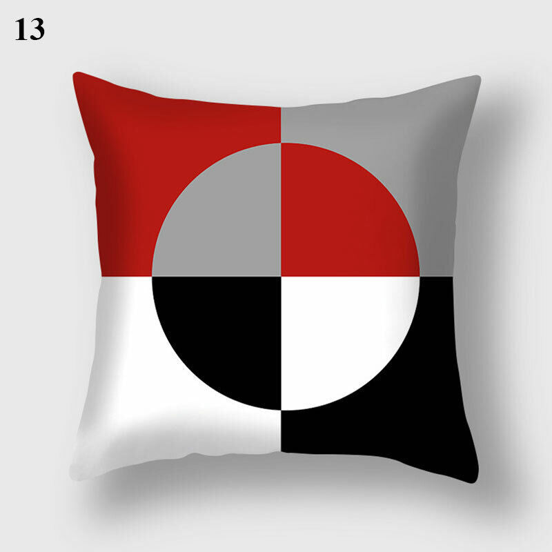 18" Cushion Cover Pillow Case Home Sofa Decor Pillowslip Waist Pillow Cover Soft zavevo