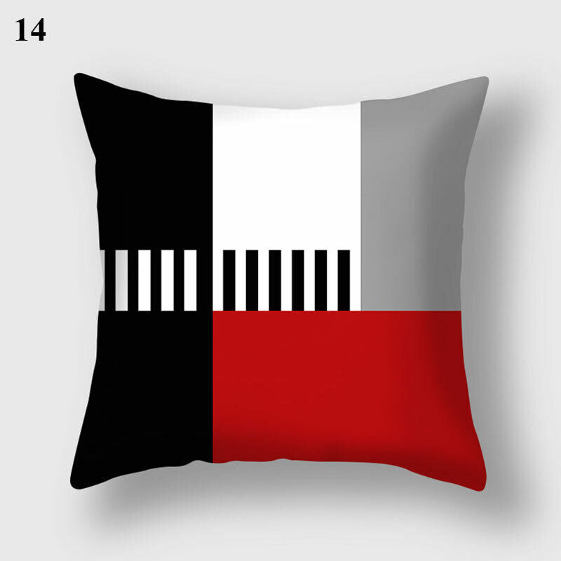 18" Cushion Cover Pillow Case Home Sofa Decor Pillowslip Waist Pillow Cover Soft zavevo