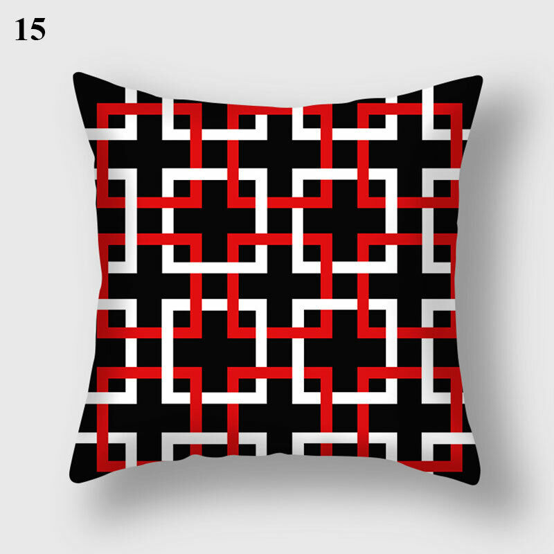 18" Cushion Cover Pillow Case Home Sofa Decor Pillowslip Waist Pillow Cover Soft zavevo