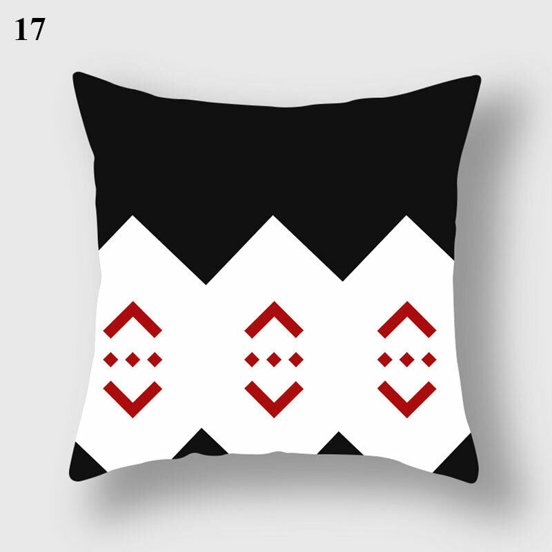 18" Cushion Cover Pillow Case Home Sofa Decor Pillowslip Waist Pillow Cover Soft zavevo