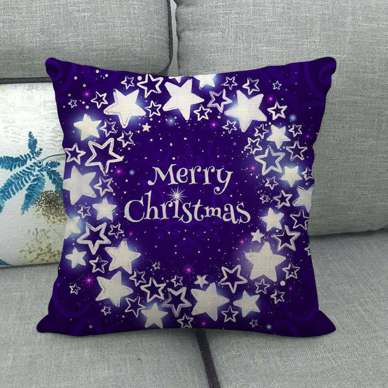 18" Cojines Merry Xmas Couch Throw Pillow Cover Case Home Sofa Decor Pillowslip zavevo