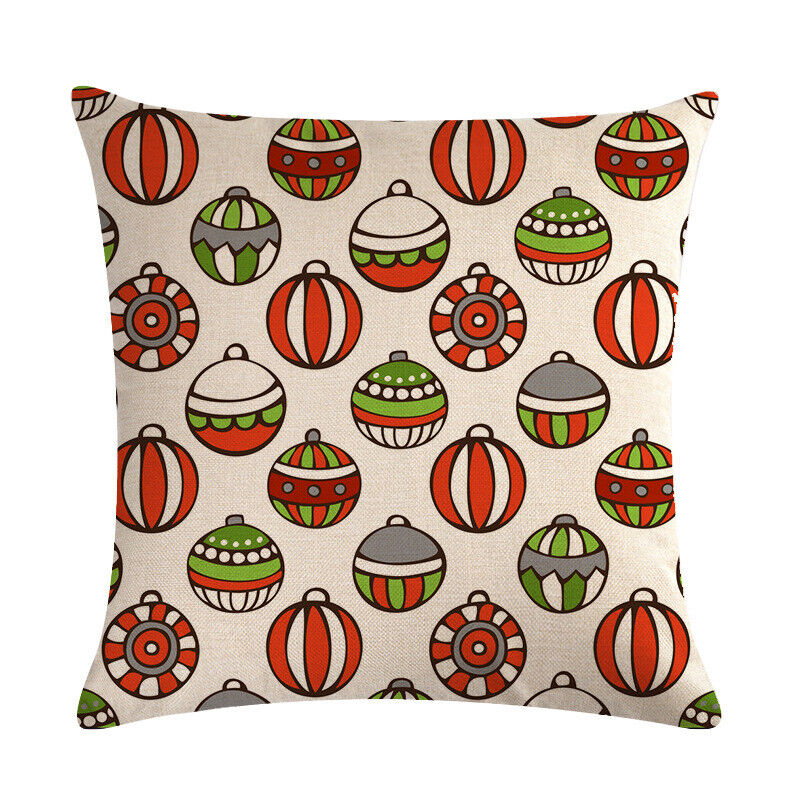 18" Cojines Merry Xmas Couch Throw Pillow Cover Case Home Sofa Decor Pillowslip zavevo