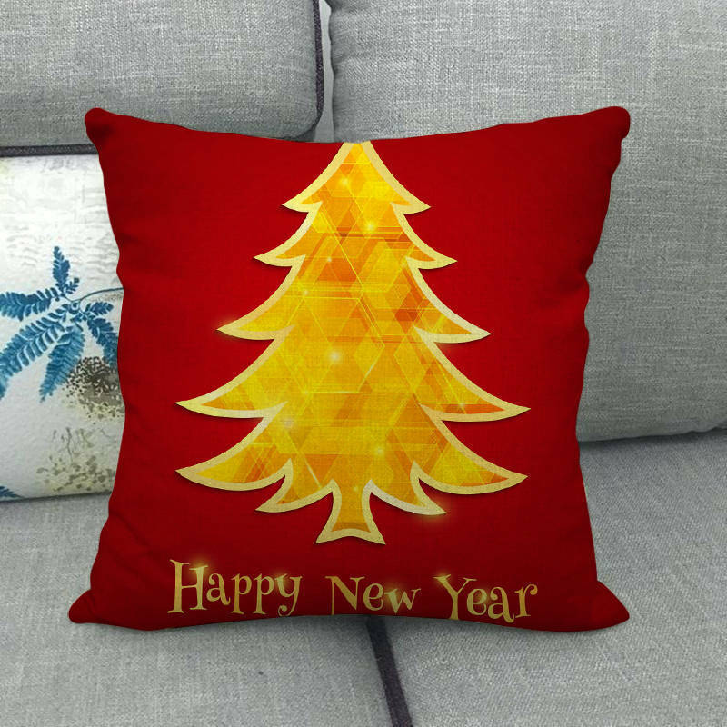 18" Cojines Merry Xmas Couch Throw Pillow Cover Case Home Sofa Decor Pillowslip zavevo