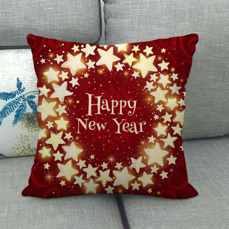 18" Cojines Merry Xmas Couch Throw Pillow Cover Case Home Sofa Decor Pillowslip zavevo
