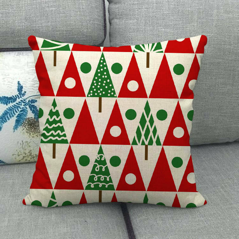18" Cojines Merry Xmas Couch Throw Pillow Cover Case Home Sofa Decor Pillowslip zavevo