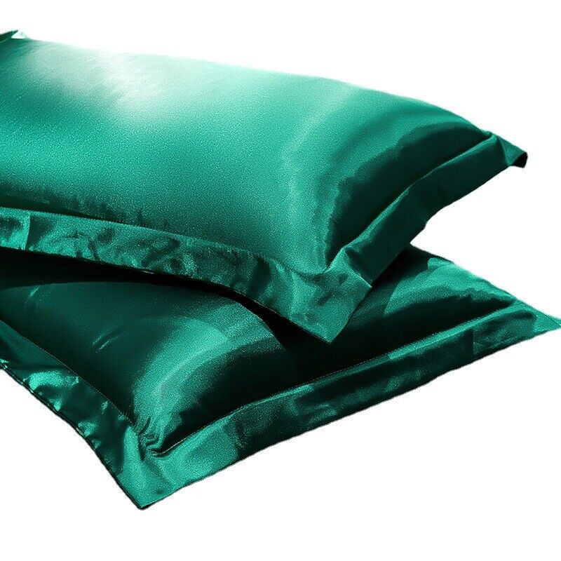 1/2PCS Soft Pillowcase Silk Satin Pillow cases Home Decor Bedding Cushion Covers zavevo