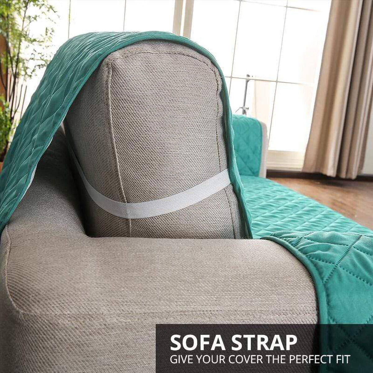1/2/3 Seater Pet Sofa Protector Cover Quilted Couch Covers Lounge Slipcover zavevo