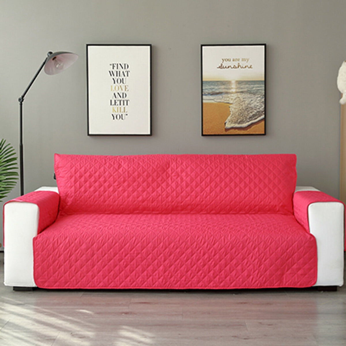 1/2/3 Seater Pet Sofa Protector Cover Quilted Couch Covers Lounge Slipcover zavevo