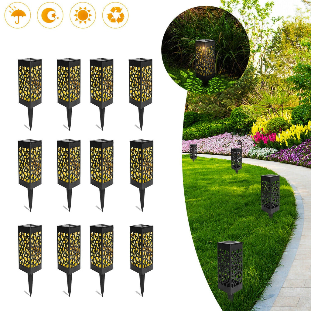 12X Solar Lights LED Path Lights Garden Lighting | zavevo