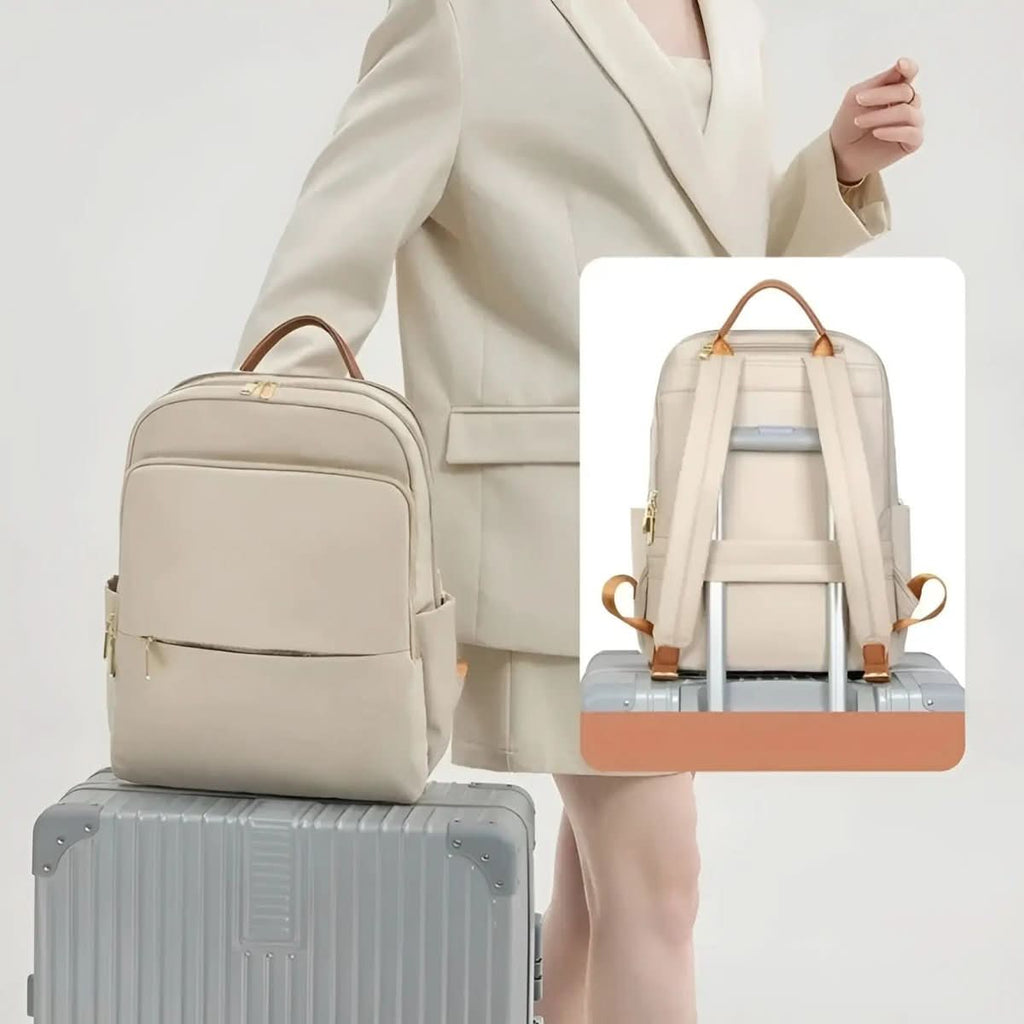 Zavevo Sophia Women's Backpack with Laptop Compartment and Waterproof Oxford Fabric