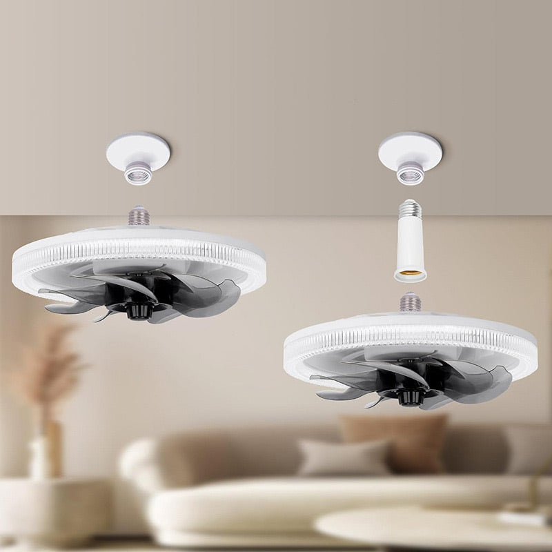 2-in-1 Mute Adjustable Fan Light with Remote Control | zavevo