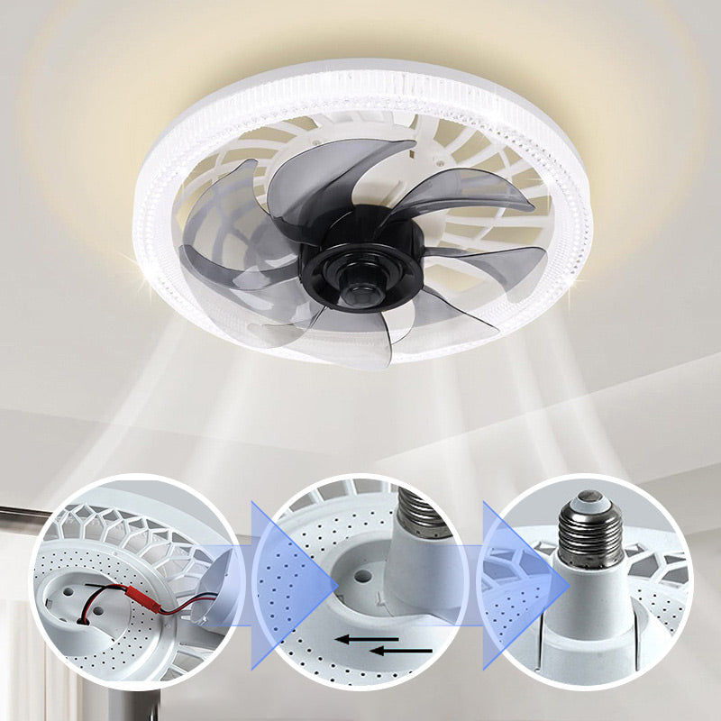 2-in-1 Mute Adjustable Fan Light with Remote Control | zavevo