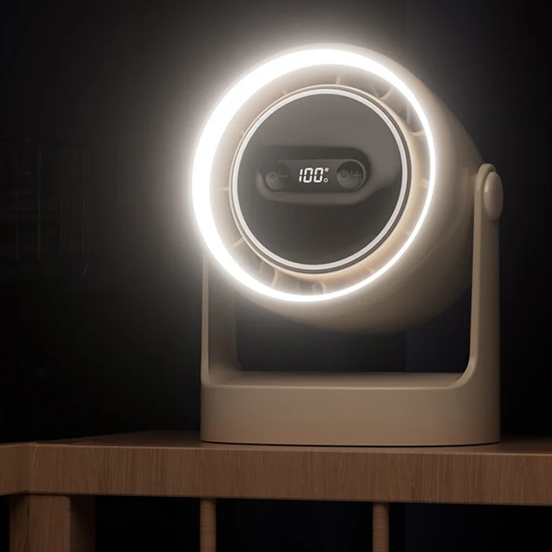 3-in-1 LED Light & Built-in Aromatherapy Diffuser Silent Mini Fan | zavevo