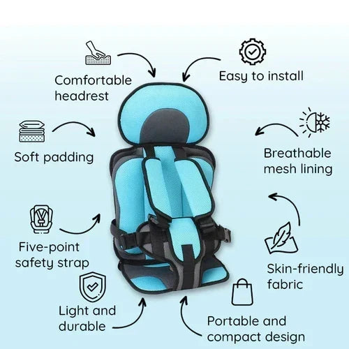 zavevo | Portable & Foldable Child Car Booster Seat