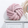 Throw Pillow Knot Soft Plush Velvet Knotted Ball Decorative Cushion Covers