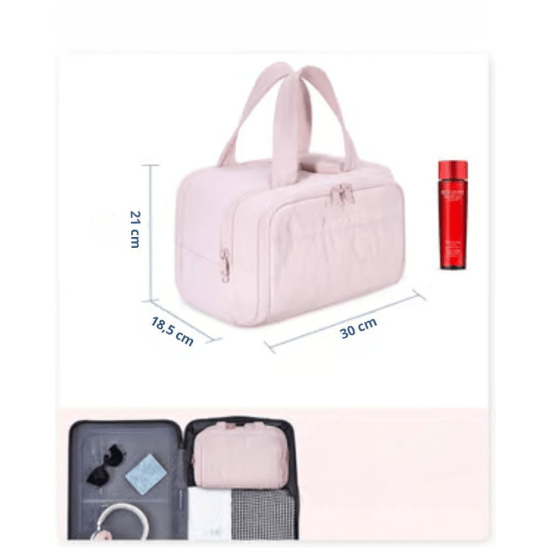 Zavevo Toiletry Bag with Hook and Waterproof Compartments