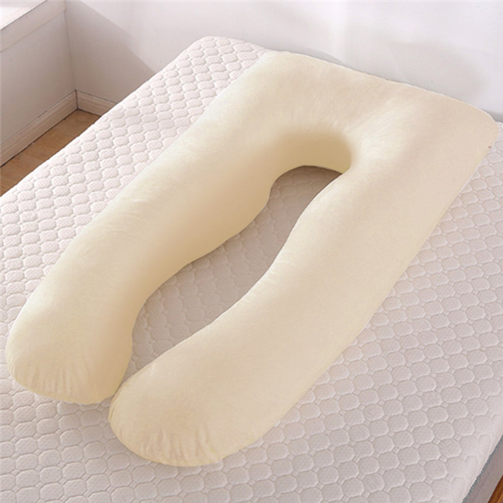 Women's U Shaped Full Body Pregnancy Pillow with Side Sleeping Support and Back Pain Relief